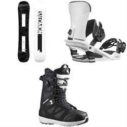 Salomon Craft Snowboard ​+ Trigger Snowboard Bindings ​+ Launch Lace SJ Boa Snowboard Boots 2024