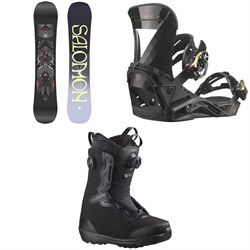 Salomon Wonder Snowboard ​+ Mirage Snowboard Bindings ​+ Ivy Boa SJ Snowboard Boots - Women's 2024