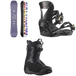 Salomon No Drama Snowboard ​+ Mirage Snowboard Bindings ​+ Ivy Boa SJ Snowboard Boots - Women's 2024