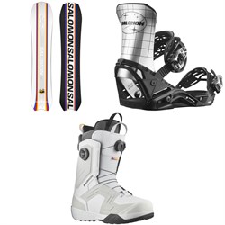 Salomon Dancehaul Snowboard ​+ District Pro Team Snowboard Bindings ​+ Dialogue Dual Boa Snowboard Boots 2024