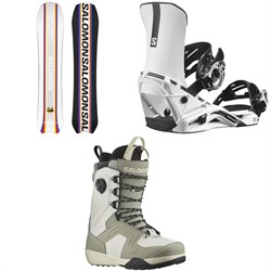 Salomon Dancehaul Snowboard ​+ District Snowboard Bindings ​+ Dialogue Lace SJ Boa Snowboard Boots 2024