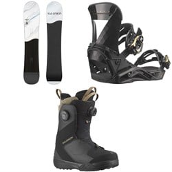 Salomon Bellevue Snowboard ​+ Mirage Snowboard Bindings ​+ Kiana Dual Boa Snowboard Boots - Women's 2024