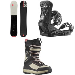 Salomon Super 8 Snowboard ​+ Highlander Snowboard Bindings ​+ Echo Lace SJ Boa Snowboard Boots 2024