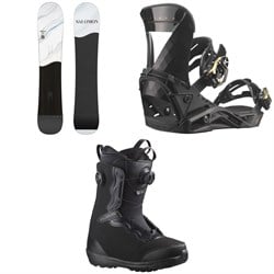 Salomon Bellevue Snowboard ​+ Mirage Snowboard Bindings ​+ Ivy Boa SJ Snowboard Boots - Women's 2024