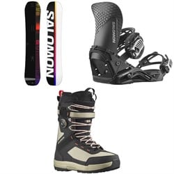 Salomon Huck Knife Pro Snowboard ​+ Hologram Snowboard Bindings ​+ Echo Lace SJ Boa Snowboard Boots 2024