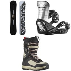 Salomon Assassin Pro Snowboard ​+ District Pro Team Snowboard Bindings ​+ Echo Lace SJ Boa Snowboard Boots 2024