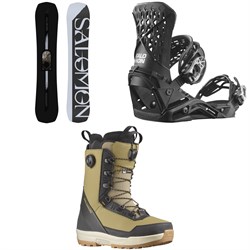 Salomon Assassin Pro Snowboard ​+ Highlander Snowboard Bindings ​+ Synergy PWL SJ Boa Snowboard Boots 2024