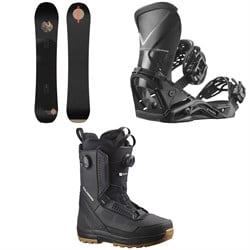 Salomon Super 8 Pro Snowboard ​+ Quantum Snowboard Bindings ​+ Malamute Dual Boa Snowboard Boots 2024