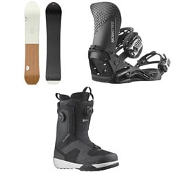 Salomon Sickstick Snowboard ​+ Hologram Snowboard Bindings ​+ Dialogue Dual Boa Snowboard Boots 2024