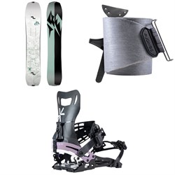 Jones Solution Splitboard ​+ Nomad Universal Tail Clip Splitboard Skins ​+ Karakoram Nomad-W ​+ Split Interface Splitboard Bindings - Women's 2025