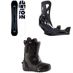 Burton Custom X Snowboard ​+ Step On X Snowboard Bindings  ​+ Ion Step On Snowboard Boots 2024