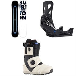 Burton Custom X Snowboard ​+ Step On X Snowboard Bindings  ​+ Ion Step On Snowboard Boots