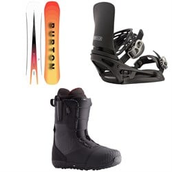 Burton Custom Snowboard ​+ Cartel X EST Snowboard Bindings ​+ Ion Snowboard Boots 2024