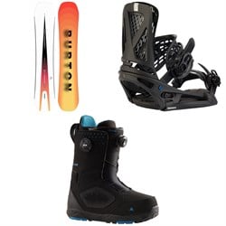 Burton Custom Snowboard ​+ Genesis EST Snowboard Bindings ​+ Photon Boa Snowboard Boots 2024