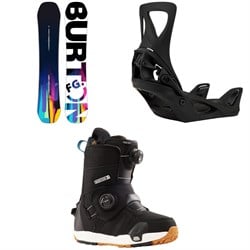 Burton Feelgood Snowboard ​+ Step On Snowboard Bindings ​+ Felix Step On Snowboard Boots - Women's 2024