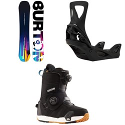 Burton Feelgood Flying V Snowboard ​+ Step On Snowboard Bindings ​+ Felix Step On Snowboard Boots - Women's 2024