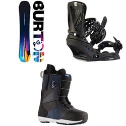 Burton Feelgood Flying V Snowboard ​+ Escapade EST Snowboard Bindings ​+ Supreme Snowboard Boots - Women's 2024