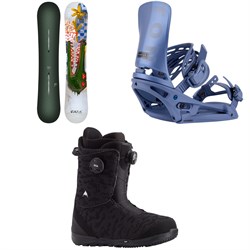 Burton Blossom Snowboard ​+ Cartel EST Snowboard Bindings ​+ Swath Boa Snowboard Boots 2024