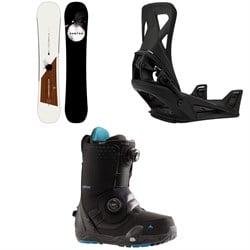 Burton Flight Attendant Snowboard ​+ Step On Snowboard Bindings ​+ Photon Step On Snowboard Boots 2024