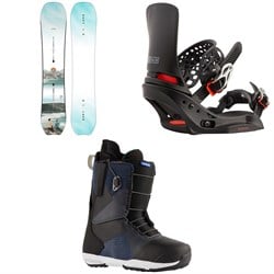 Burton Story Board Snowboard ​+ Lexa X EST Snowboard Bindings ​+ Supreme Snowboard Boots - Women's