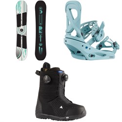 Burton Rewind Snowboard ​+ Scribe Snowboard Bindings ​+ Ritual LTD Boa Snowboard Boots - Women's 2024