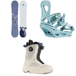 Burton Yeasayer Flying V Snowboard ​+ Scribe Snowboard Bindings ​+ Limelight Boa Snowboard Boots - Women's 2024
