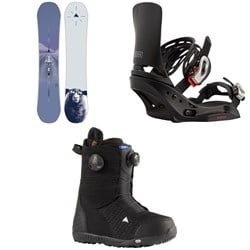 Burton Yeasayer Snowboard ​+ Lexa EST Snowboard Bindings ​+ Ritual LTD Boa Snowboard Boots - Women's 2024