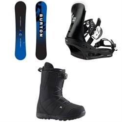 Burton Ripcord Snowboard ​+ Freestyle Snowboard Bindings ​+ Moto Boa Snowboard Boots 2024