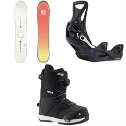Burton Family Tree Gril Master Smalls Snowboard ​+ Step On Snowboard Bindings ​+ Zipline Step On Boots - Big Kids' 2024