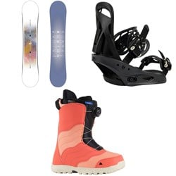 Burton Stylus Snowboard ​+ Citizen Snowboard Bindings ​+ Mint Boa Snowboard Boots - Women's 2025