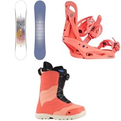 Burton Stylus Snowboard ​+ Citizen Snowboard Bindings ​+ Mint Boa Snowboard Boots - Women's 2025