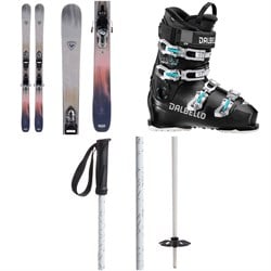 Rossignol Rallybird 90 Pro Skis ​+ Xpress 10W GW Bindings ​+ Dalbello Veloce Max 65 W Ski Boots - Women's ​+ evo Refract Ski Poles 2024