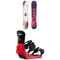 Slash Happy Place Snowboard ​+ Fix Seneca Snowboard Bindings - Women's 2024