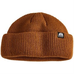 Autumn Shorty Double Roll Beanie - Brown