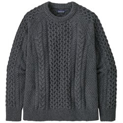 Patagonia Recycled Wool-Blend Cable Knit Crewneck Sweater - Unisex