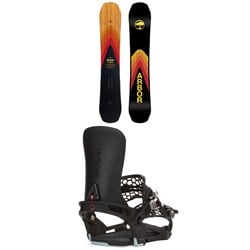 Arbor Shiloh Camber Snowboard ​+ Season Universal Snowboard Bindings 2024