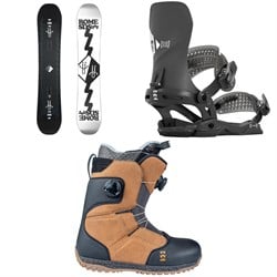 Rome Artifact Pro Snowboard ​+ Vice Snowboard Bindings ​+ Bodega Boa Snowboard Boots 2024