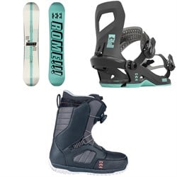 Rome Hype Snowboard ​+ Hydra Snowboard Bindings ​+ Stomp Boa Snowboard Boots - Women's 2024
