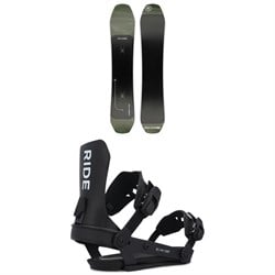 Ride Deep Fake Snowboard ​+ Ride A-8 Snowboard Bindings 2025