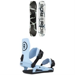 Ride Twinpig Snowboard ​+ C-6 Snowboard Bindings 2025