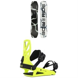 Ride Twinpig Snowboard ​+ C-4 Snowboard Bindings 2025