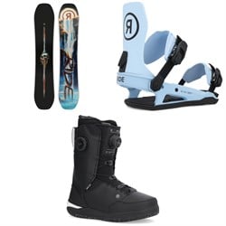 Ride Shadowban Snowboard ​+ C-6 Snowboard Bindings ​+ Lasso Boa Snowboard Boots 2025