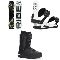 Ride Warpig Snowboard ​+ C-6 Snowboard Bindings ​+ Lasso Boa Snowboard Boots 2025