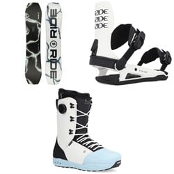 Ride Twinpig Snowboard ​+ C-6 Snowboard Bindings ​+ Fuse Snowboard Boots 2025