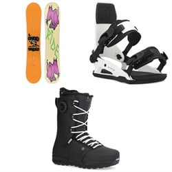 Ride Kink Snowboard ​+ C-6 Snowboard Bindings ​+ Fuse Snowboard Boots 2025