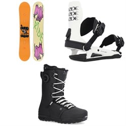 Ride Kink Snowboard ​+ C-6 Snowboard Bindings ​+ Fuse Snowboard Boots 2025