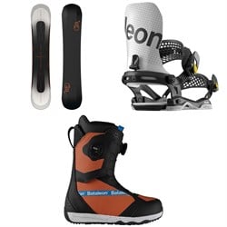 Bataleon Evil Twin​+ Snowboard ​+ Blaster Asymwrap Snowboard Bindings ​+ Salsa BOA Snowboard Boots 2025