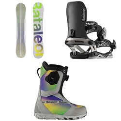 Bataleon Turbo Snowboard ​+ Blaster Asymwrap Snowboard Bindings ​+ Salsa BOA Snowboard Boots 2025