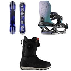 Bataleon Goliath Snowboard ​+ Astro Asymwrap Snowboard Bindings ​+ Acid BOA Snowboard Boots 2025