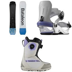 Bataleon Whatever Snowboard ​+ Donna Heelwrap Snowboard Bindings ​+ Mosh BOA Snowboard Boots - Women's 2025